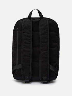 Wallin Felt Backpack in wool blend black with leather details