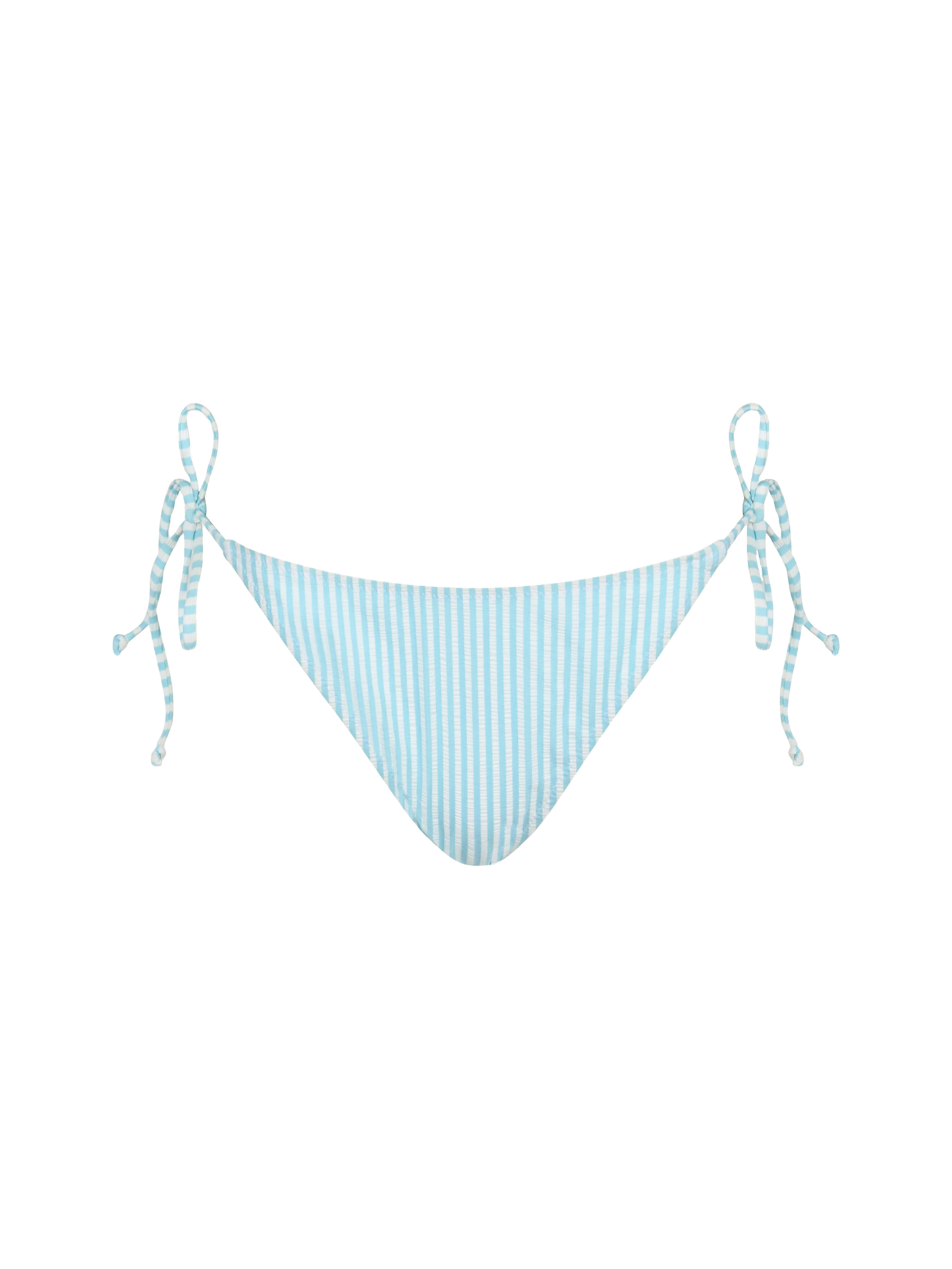 Woman seersucker striped classic swim briefs Virgo - MC2 Saint Barth