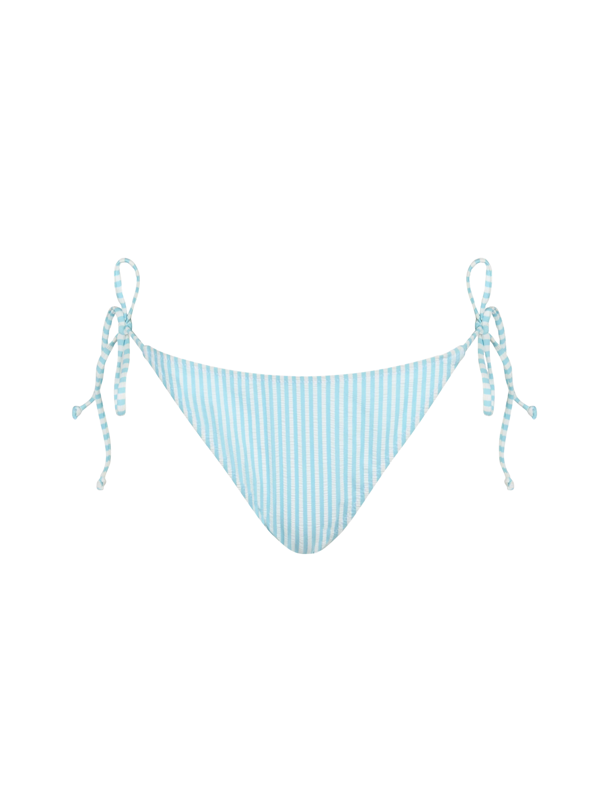 Woman seersucker striped classic swim briefs Virgo - MC2 Saint Barth