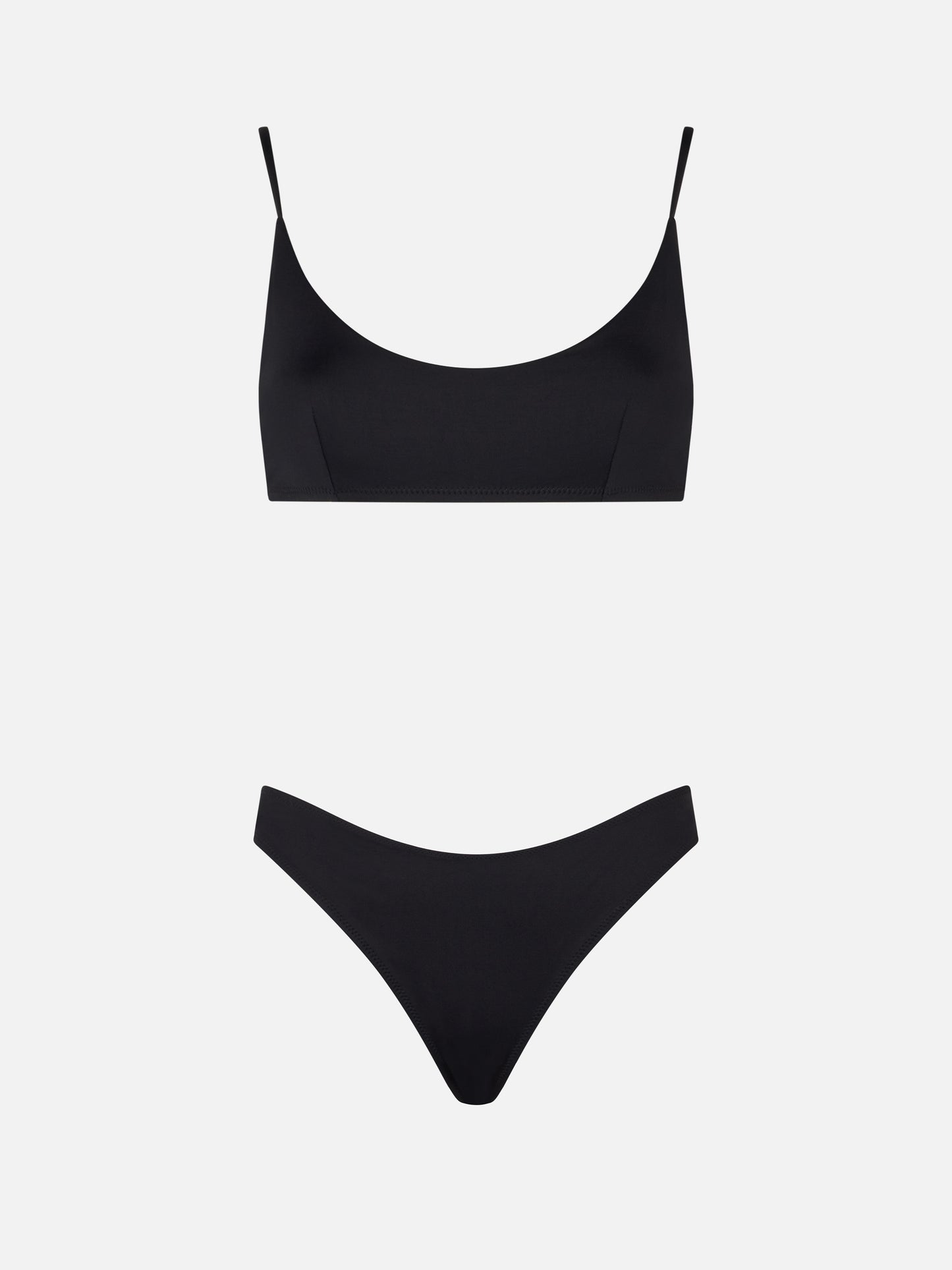 Bikini da donna a bralette colore nero