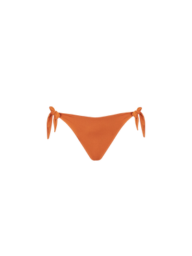 Woman orange swim briefs with side laces - MC2 Saint Barth