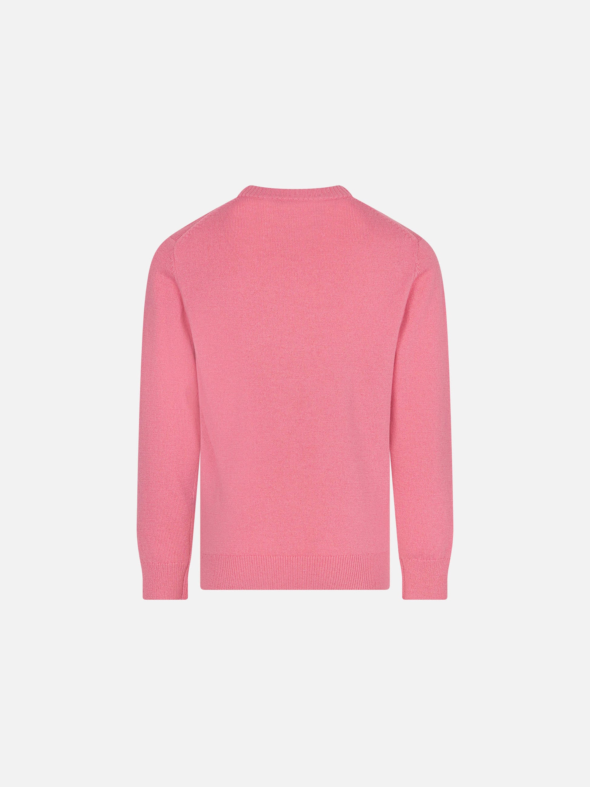 Girl crewneck sweater with Courmayeur postcard - MC2 Saint Barth