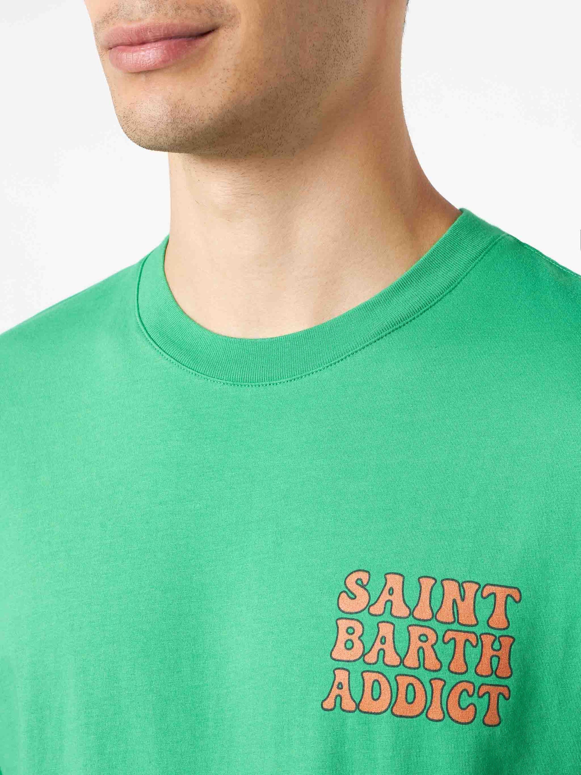 Man cotton t-shirt with Cuba Libre addicted print - MC2 Saint Barth