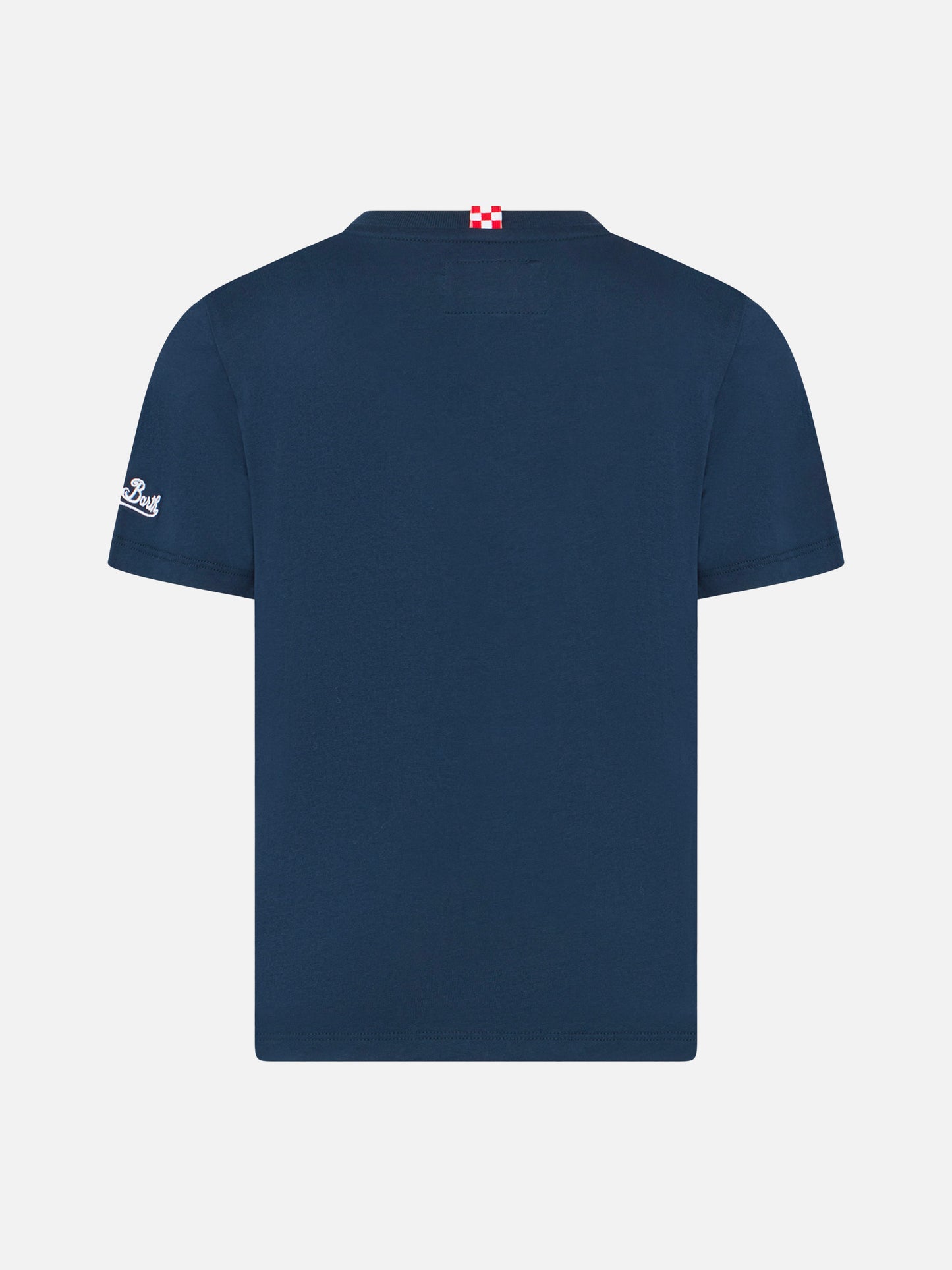 Boy cotton t-shirt with dinosaur print - MC2 Saint Barth