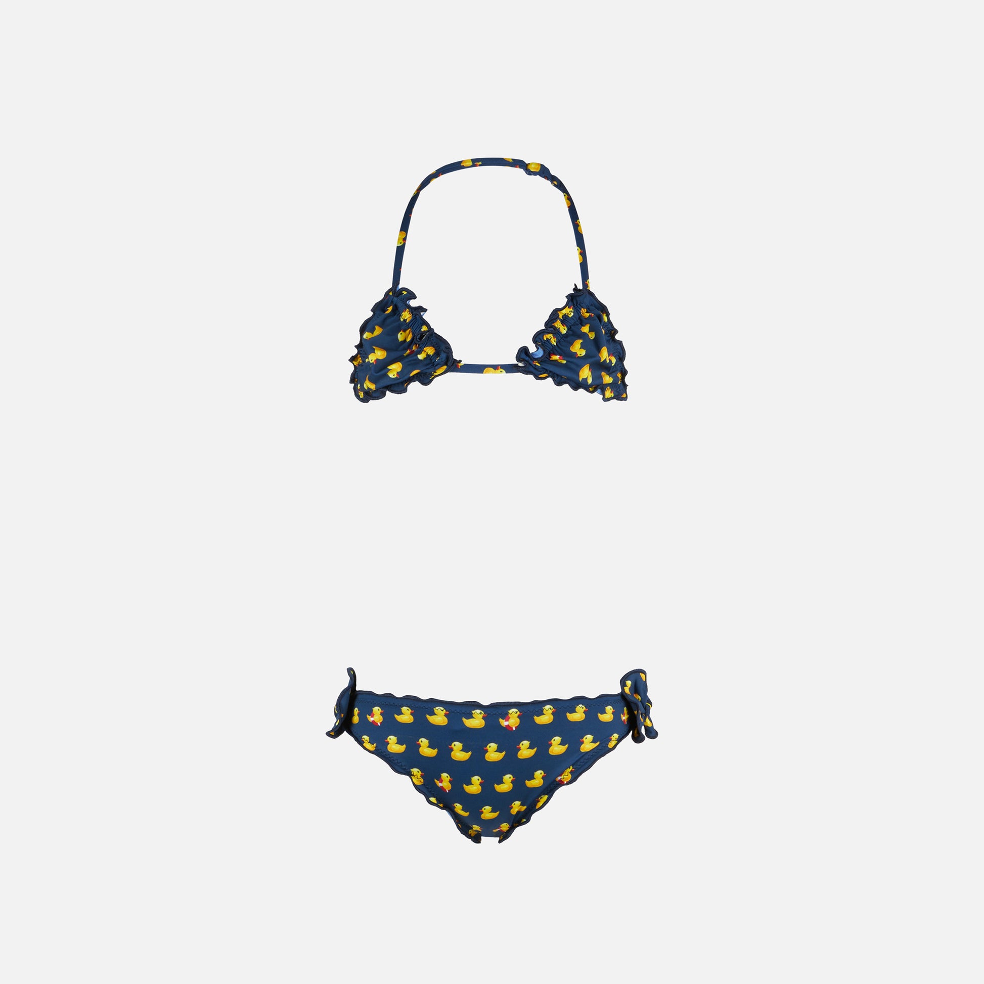 Girl triangle bikini with print - MC2 Saint Barth