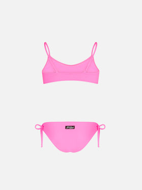 Girl fluo pink bralette bikini - MC2 Saint Barth