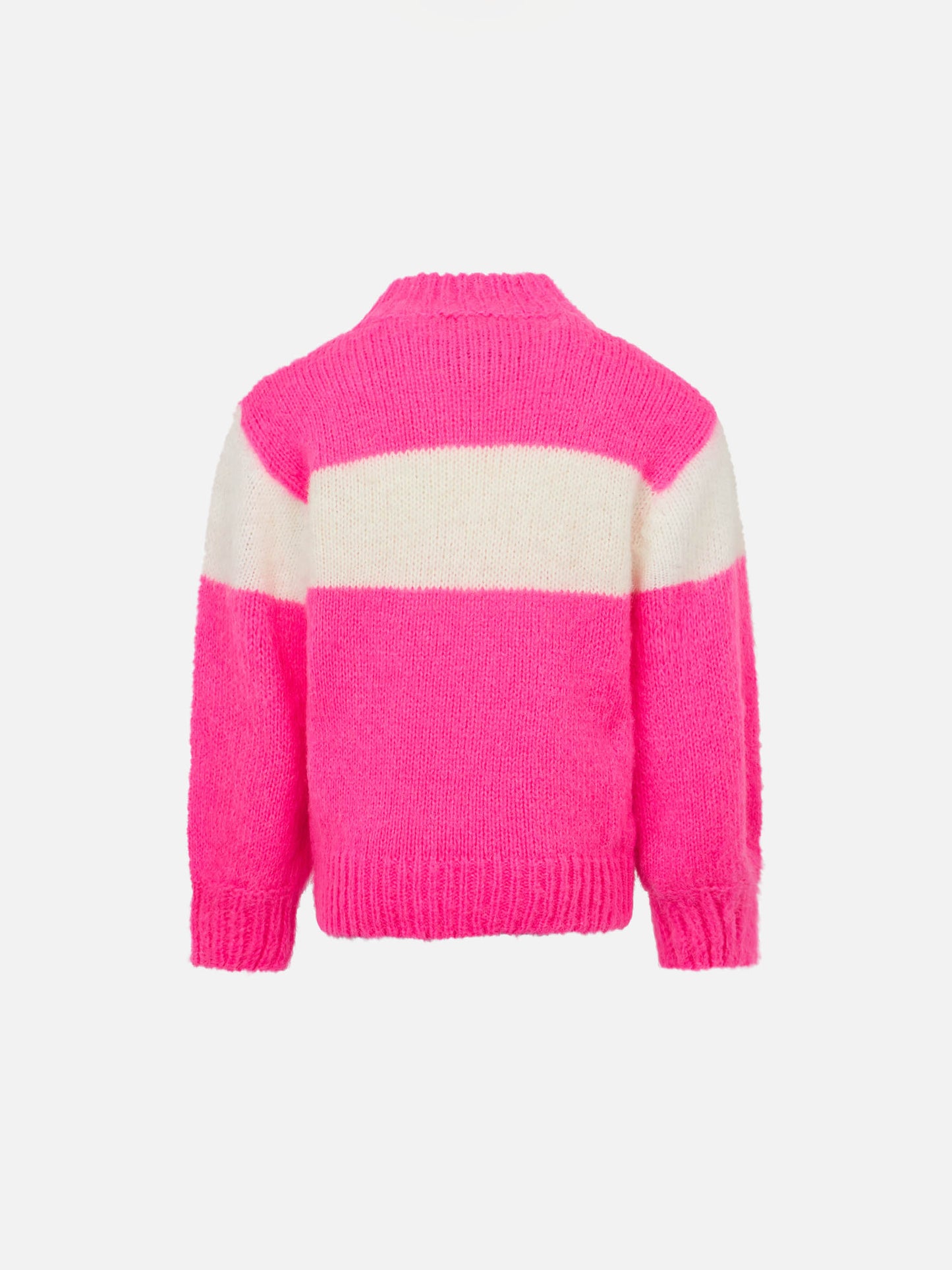 Girl boxy shape soft sweater with St. Barth jacquard - MC2 Saint Barth