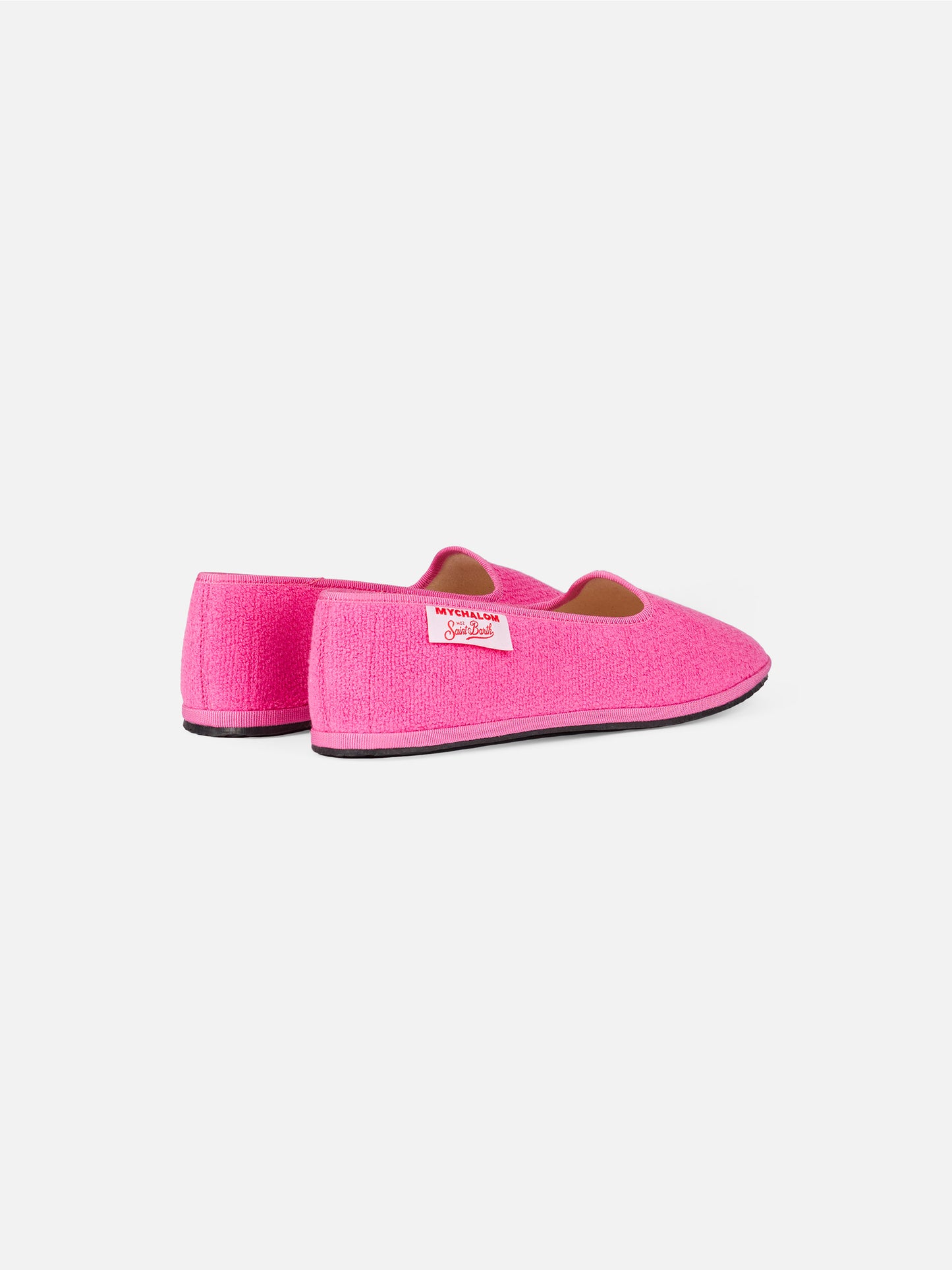Girl pink terry slipper loafer | MY CHALOM SPECIAL EDITION - MC2 Saint Barth