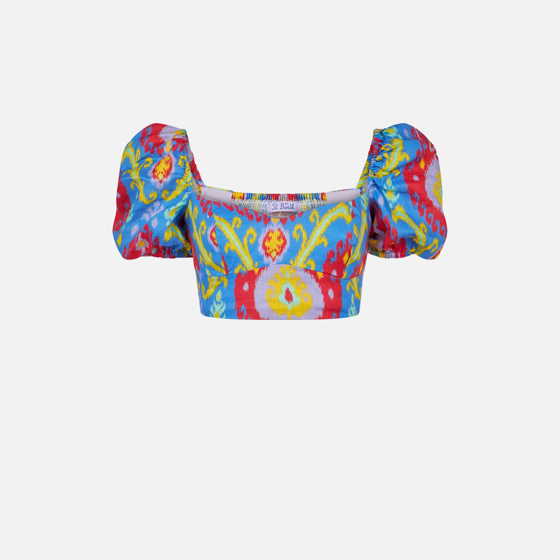 Crop top with ikat print - MC2 Saint Barth