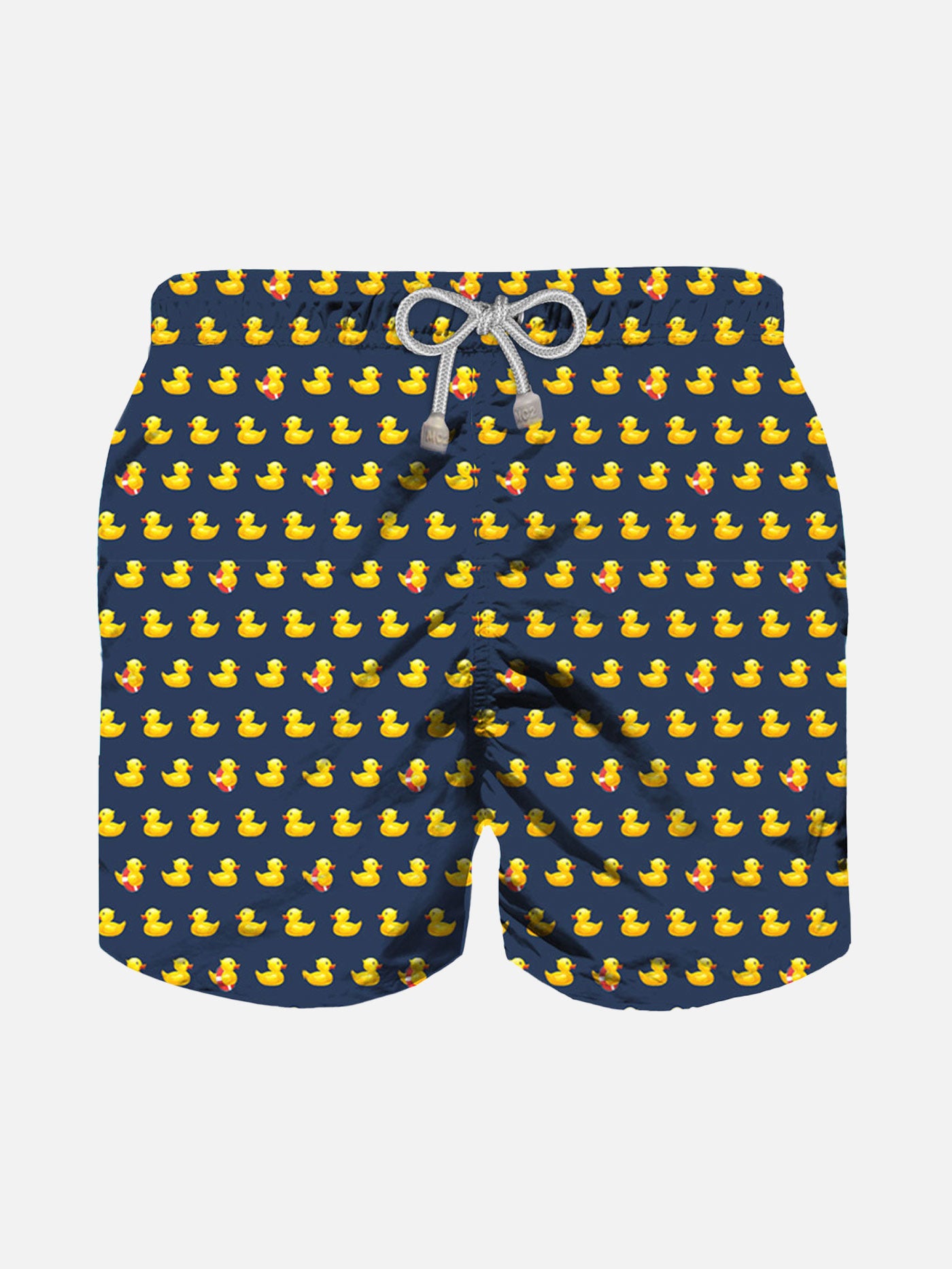 Costume da bagno da bambino in tessuto leggero con stampa papere