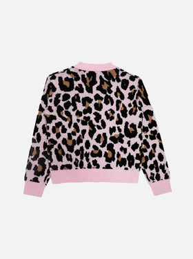 Girl cropped cardigan with Saint Barth embroidery - MC2 Saint Barth