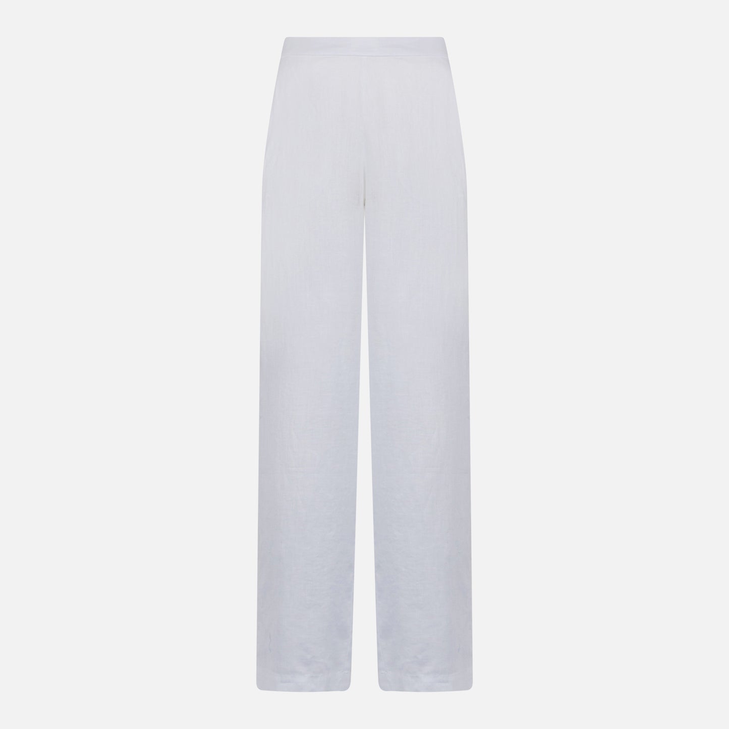 Pantalone da donna in lino bianco