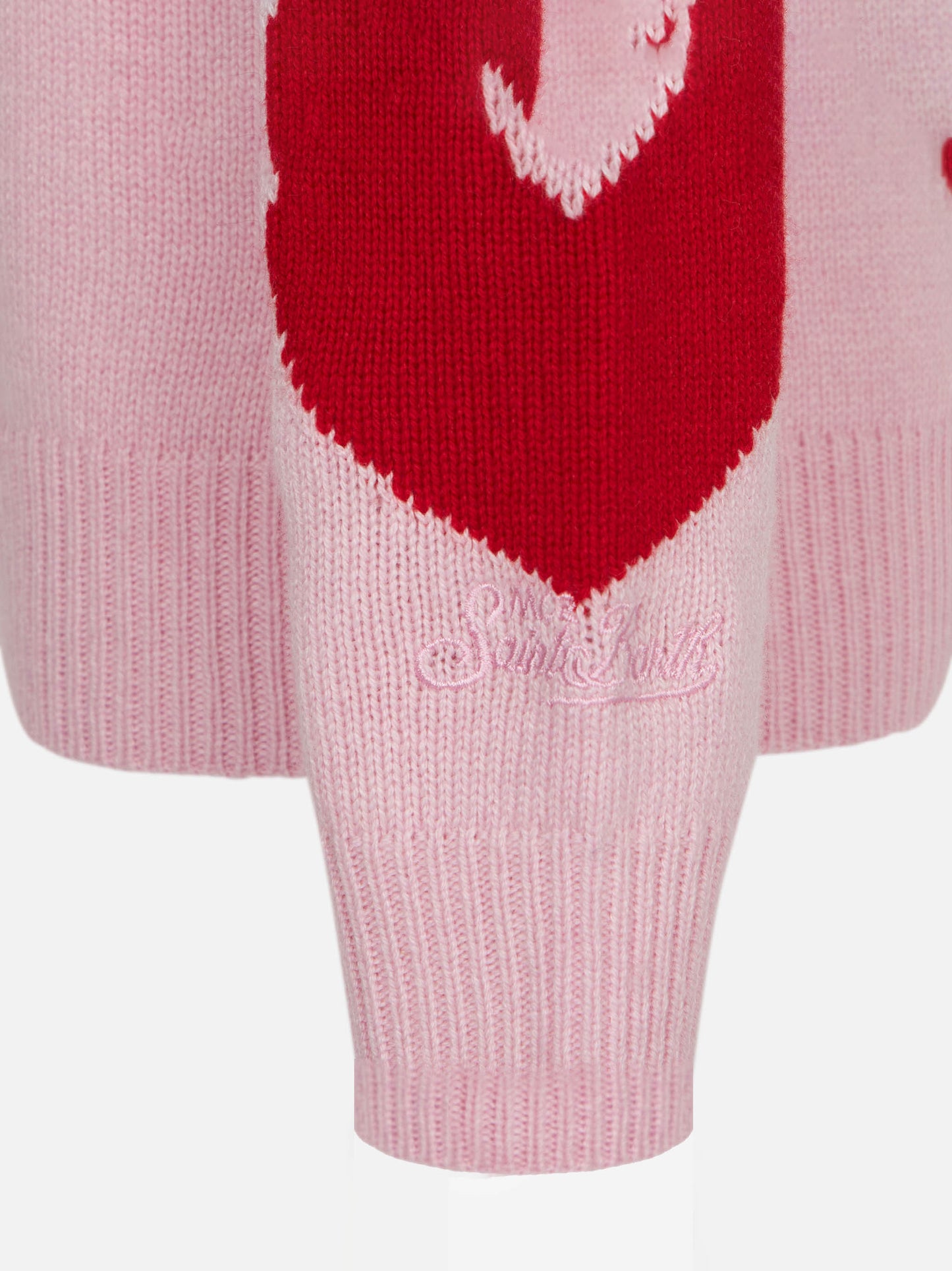 Girl sweater with heart print - MC2 Saint Barth