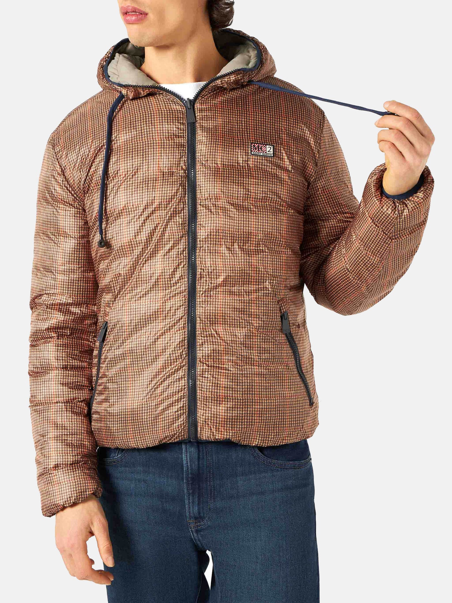 Man double face beige down jacket Courchevel - MC2 Saint Barth