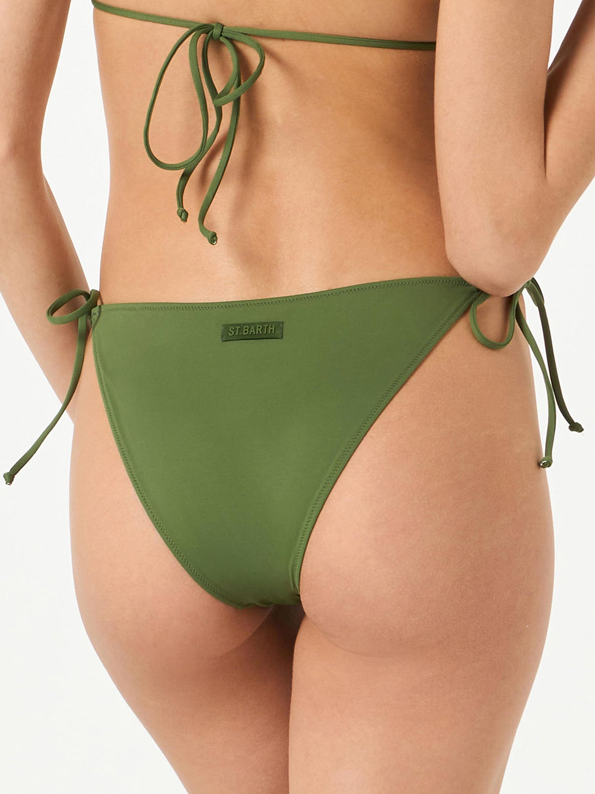 Woman military green swim briefs - MC2 Saint Barth