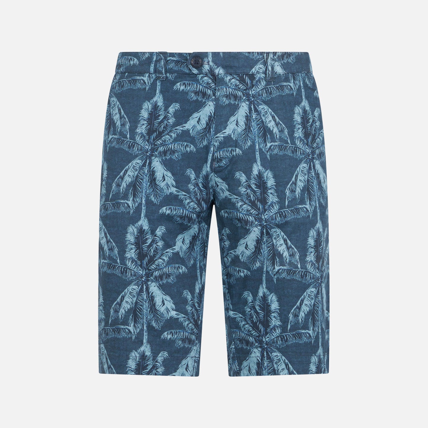 Man cotton bermuda with palm print - MC2 Saint Barth