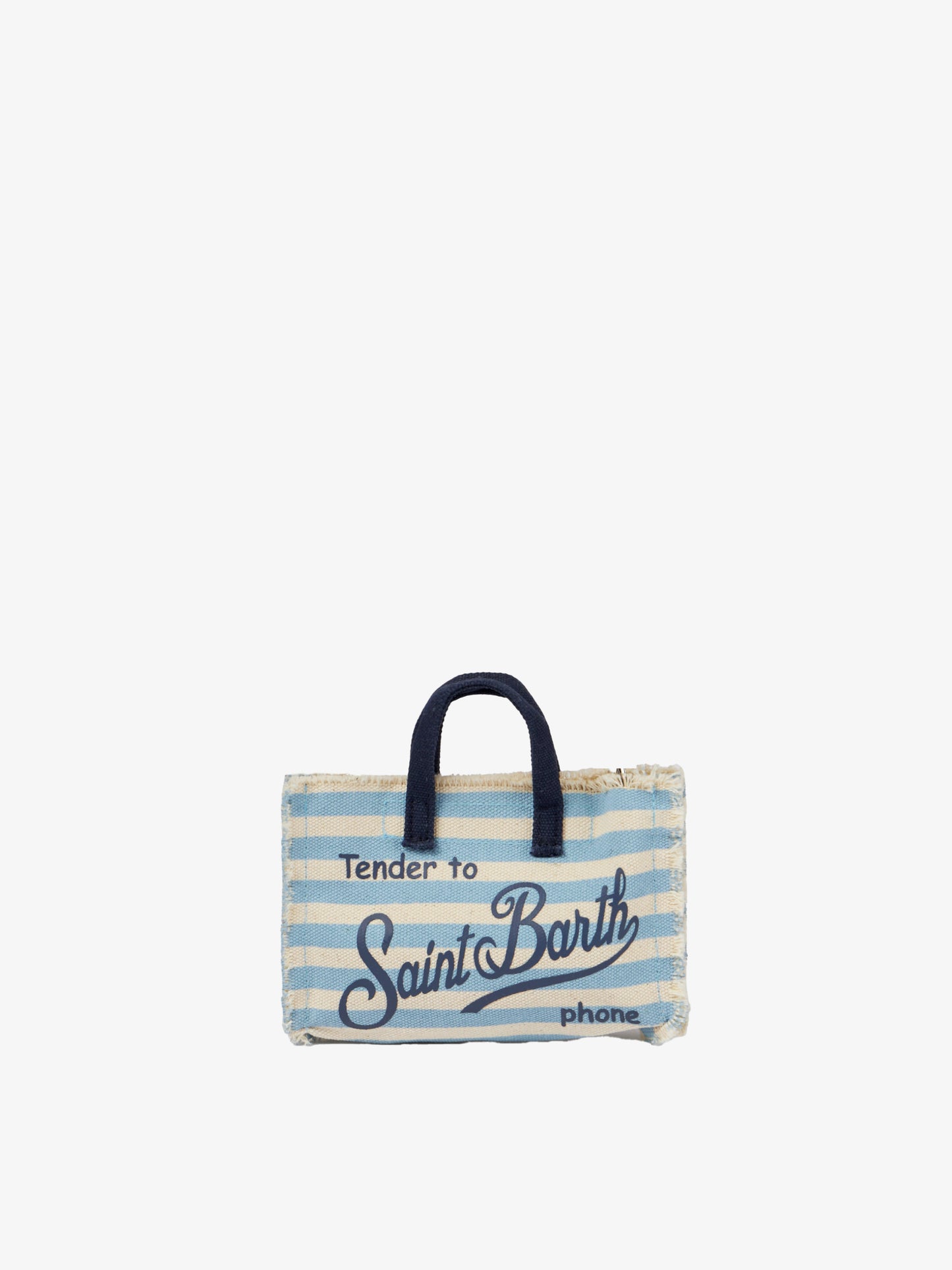 Phone holder bag with striped print