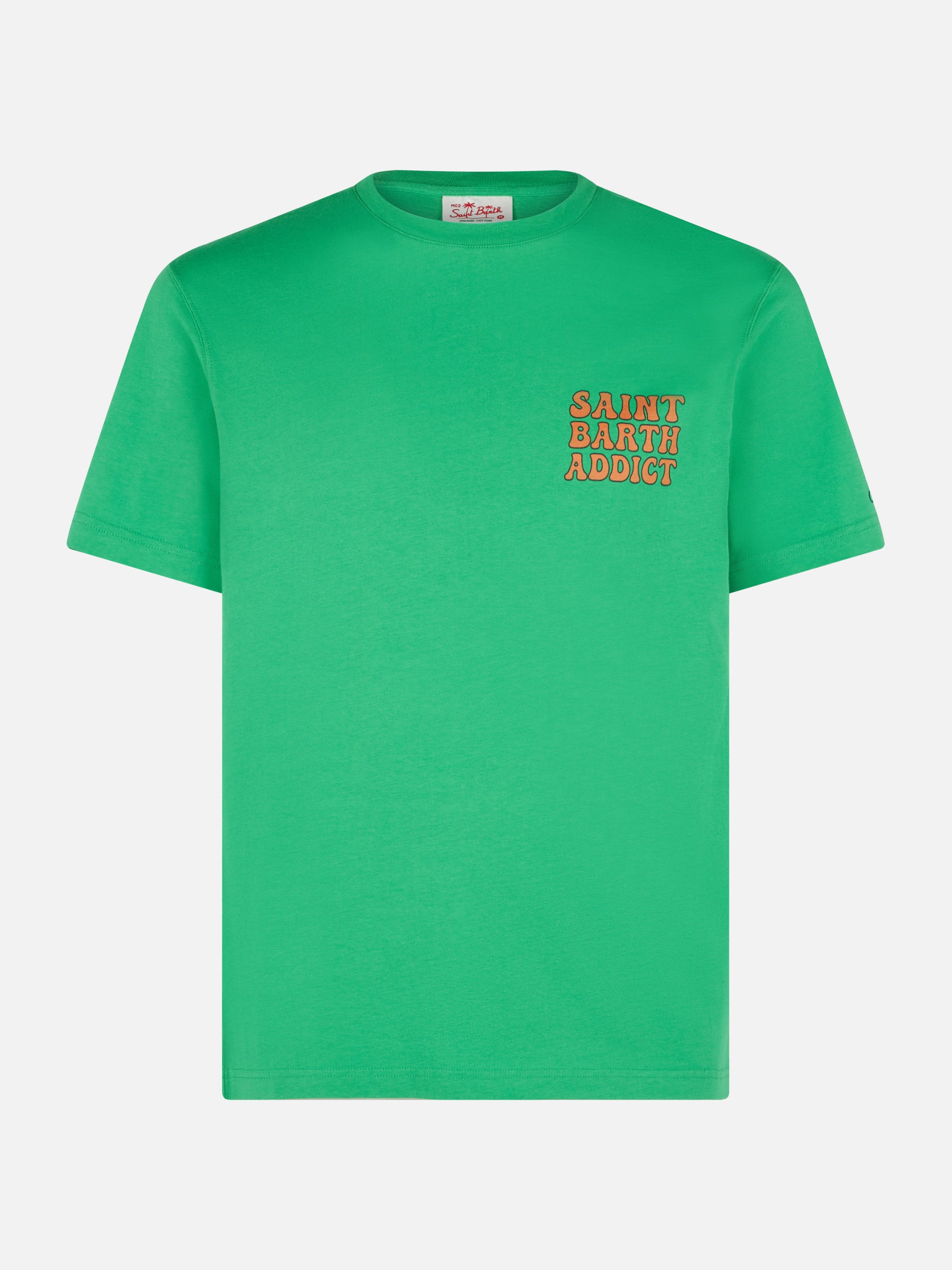Man cotton t-shirt with Cuba Libre addicted print - MC2 Saint Barth