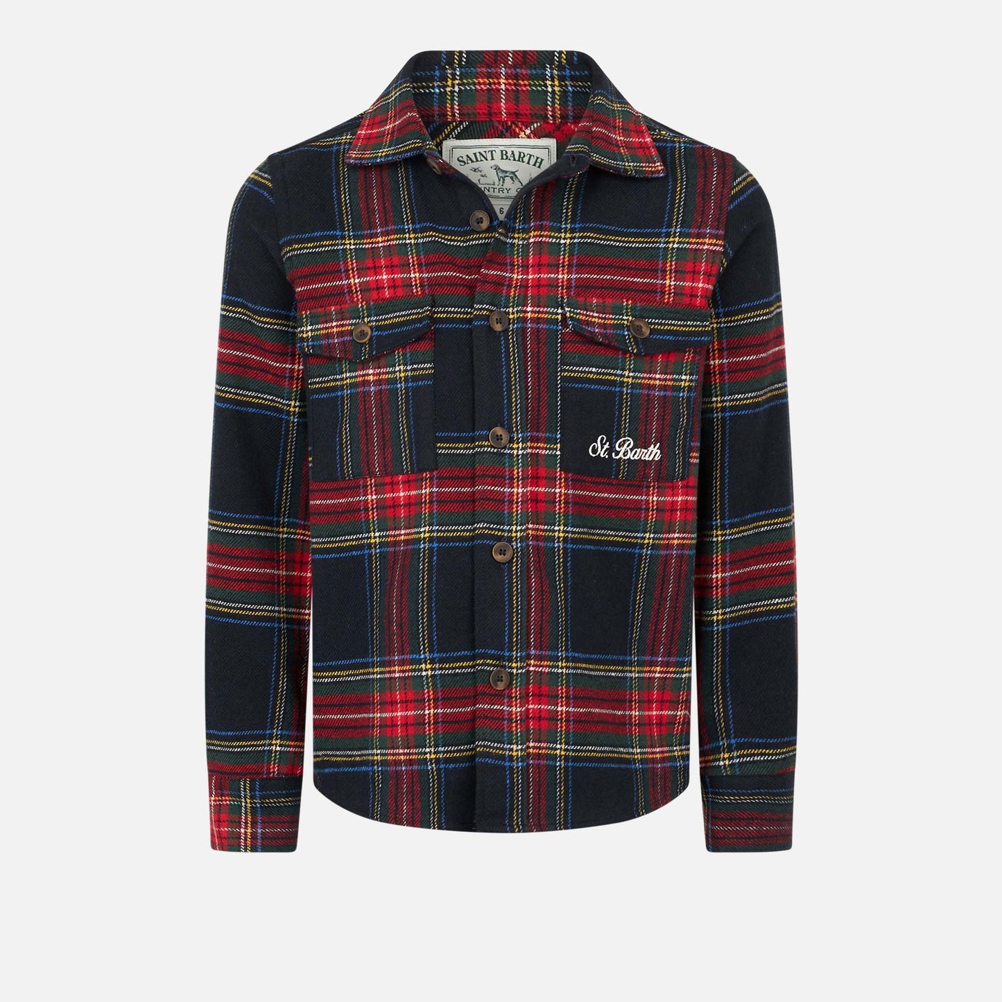 Boy wooly shirt with Snoopy and tartan print | SNOOPY PEANUTS™ SPECIAL EDITION