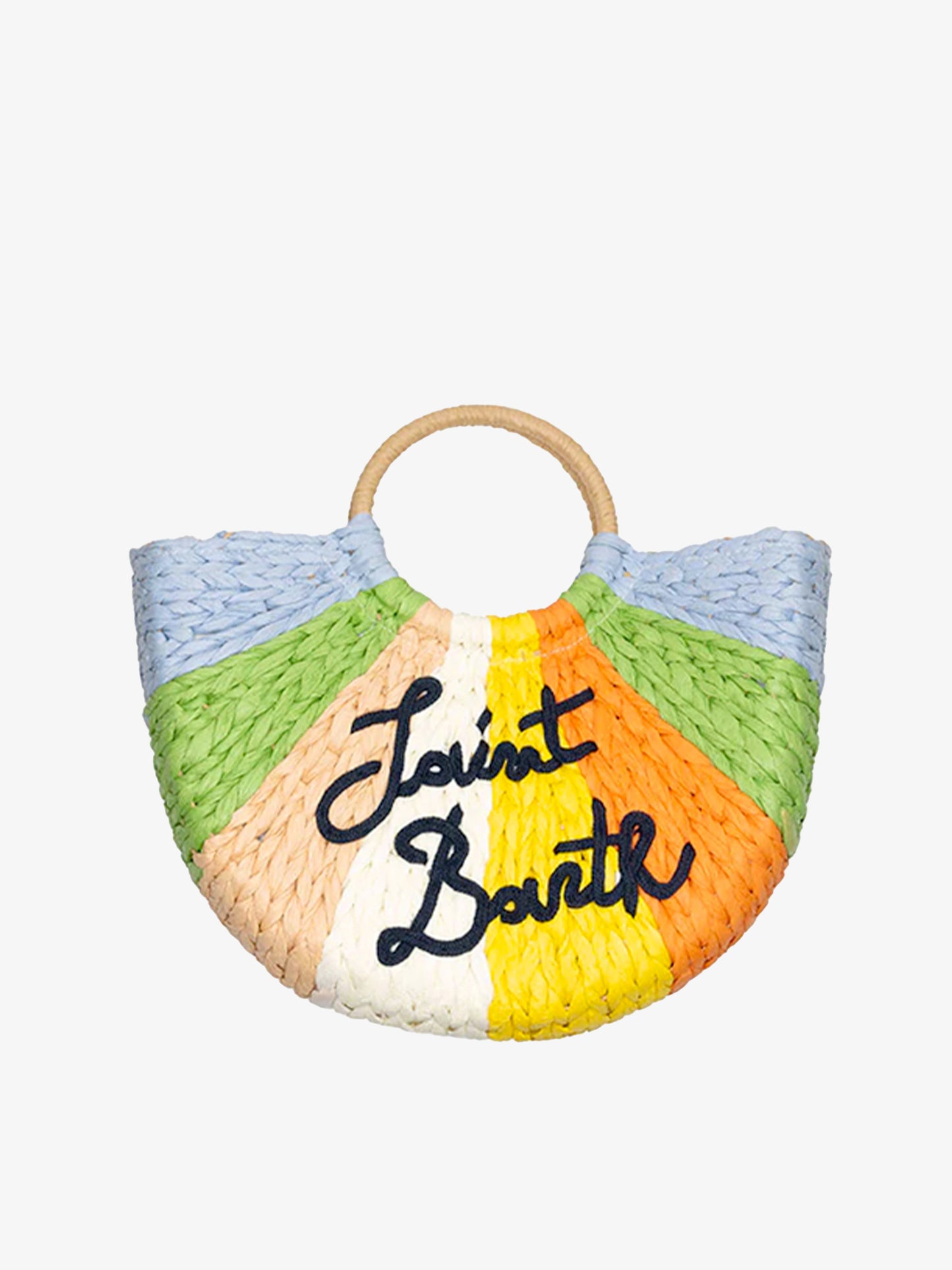 Straw bag with round handle Greta