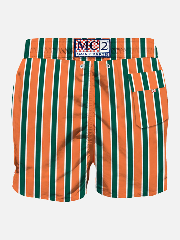 Man classic swim shorts with embroidery - MC2 Saint Barth