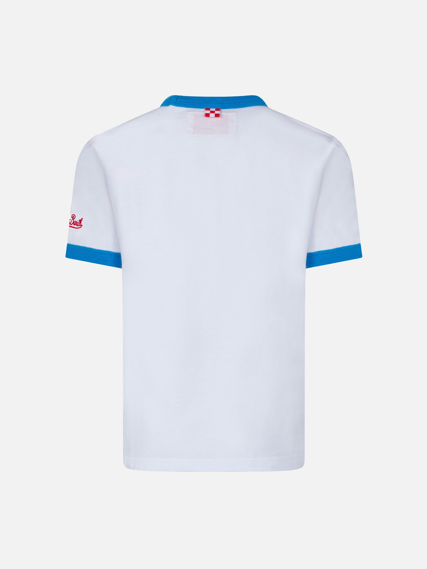 Boy cotton t-shirt with multicolor lettering - MC2 Saint Barth