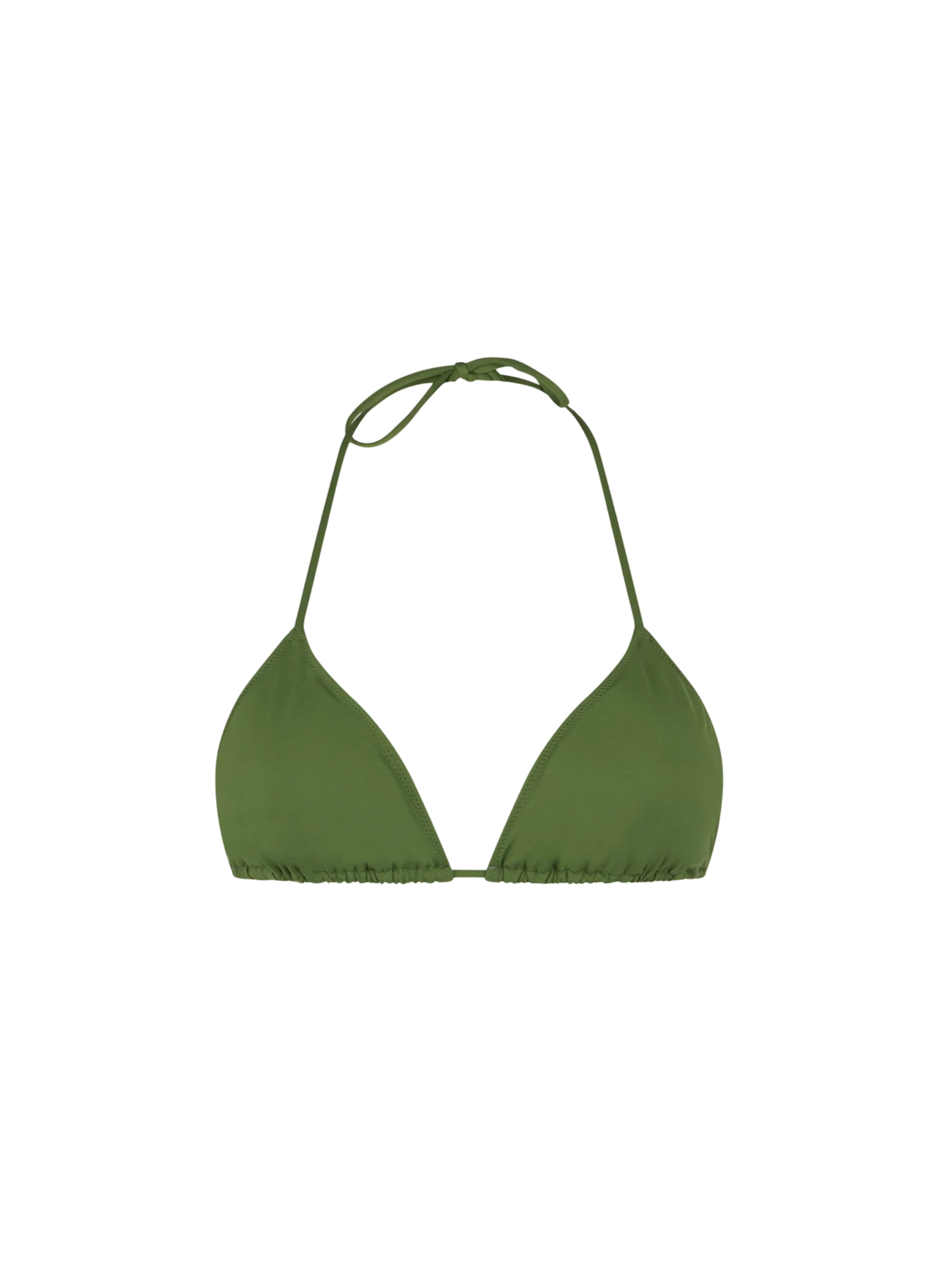 Woman military green triangle top - MC2 Saint Barth