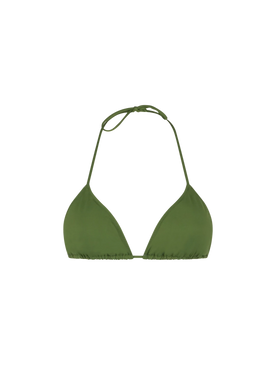 Woman military green triangle top - MC2 Saint Barth