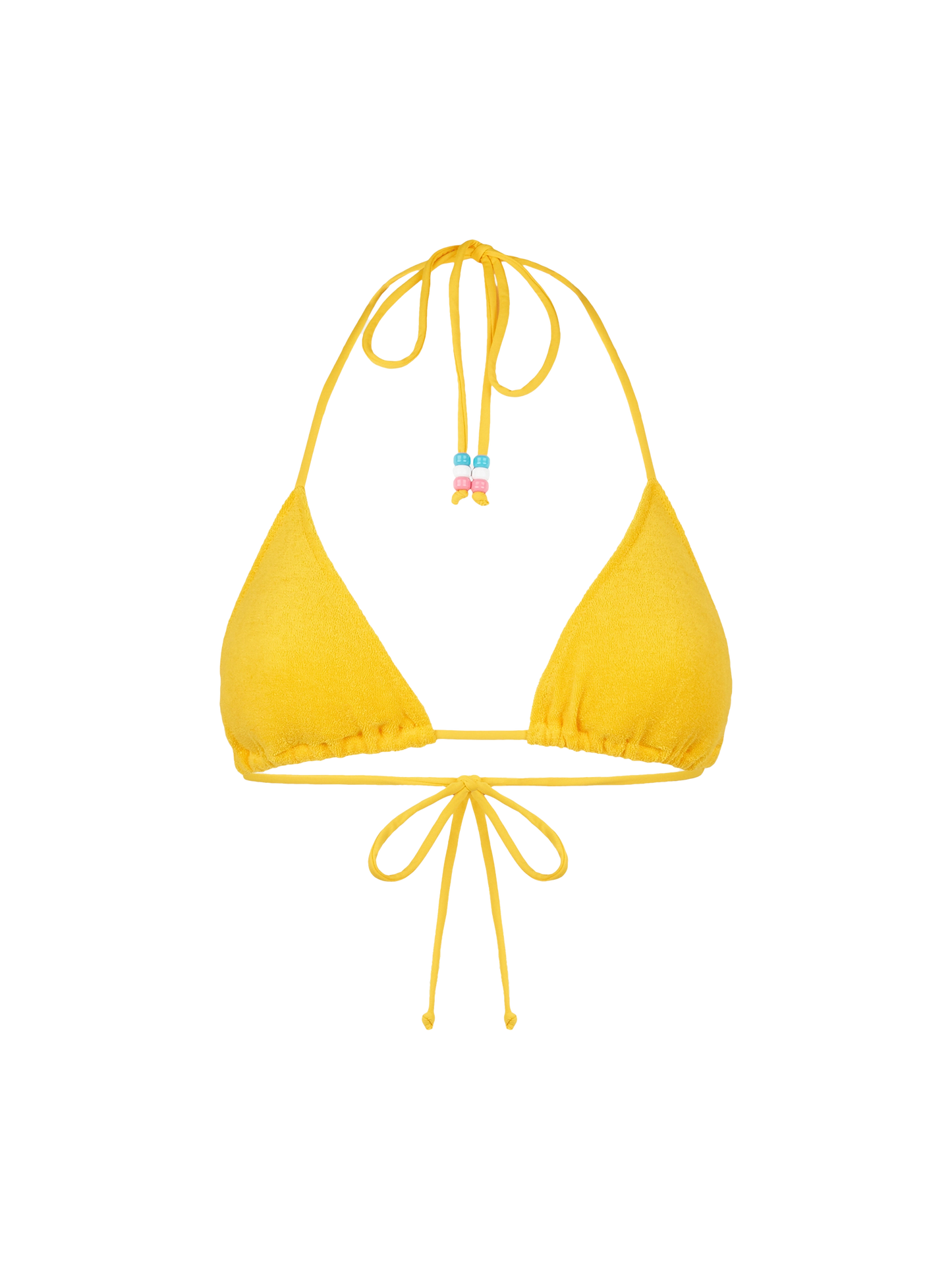 Woman terry triangle top swimsuit with charms - MC2 Saint Barth