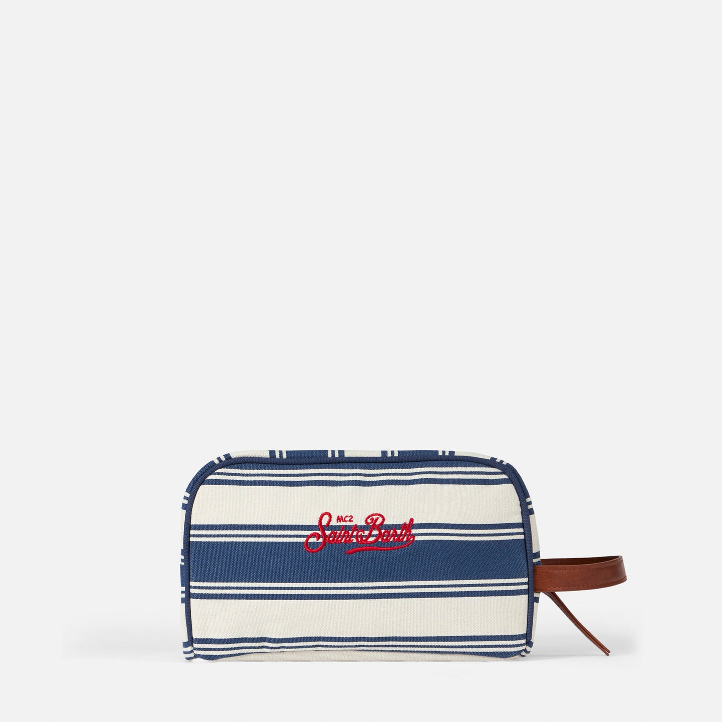 Striped cotton canvas case
