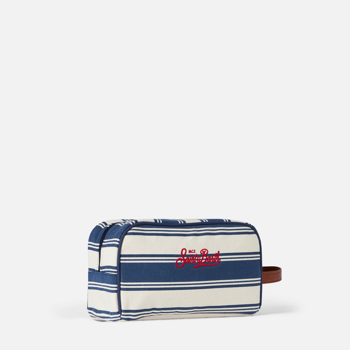Striped cotton canvas case