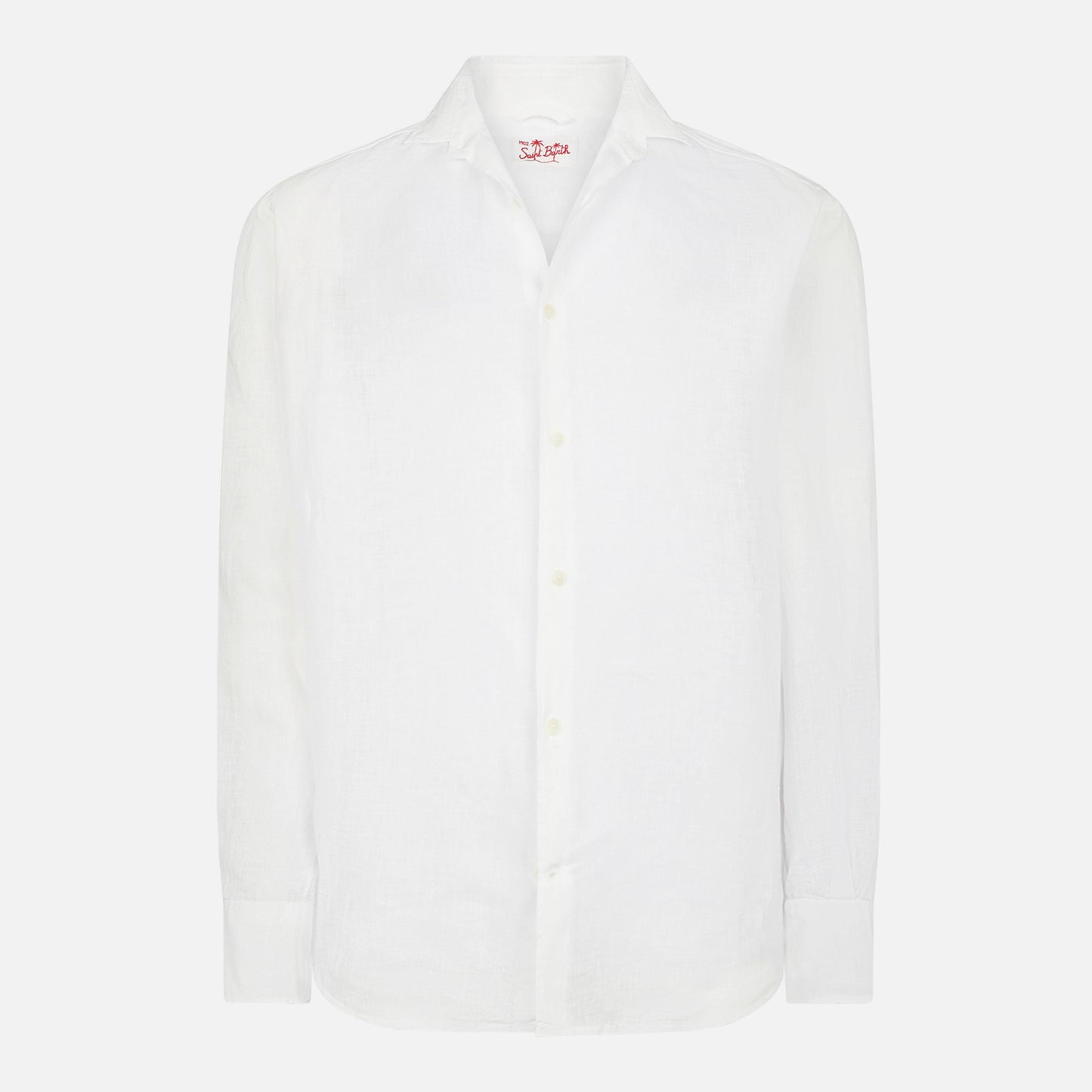 Man white linen Pamplona shirt - MC2 Saint Barth
