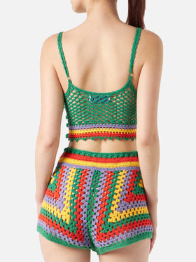 Multicolor crochet top - MC2 Saint Barth