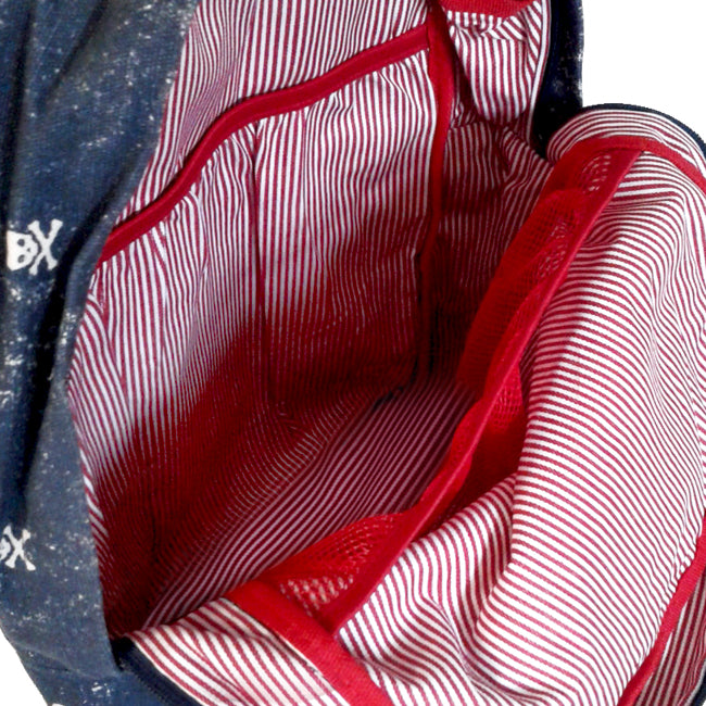 Canvas backpack Cody with micro skull print - MC2 Saint Barth