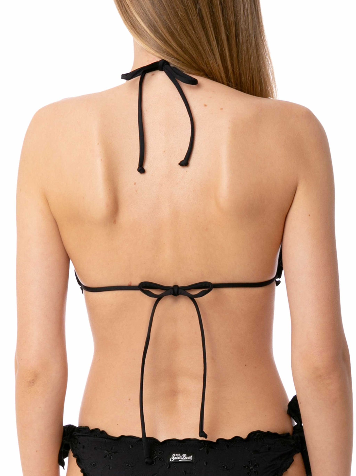 Costume da donna a triangolo in sangallo