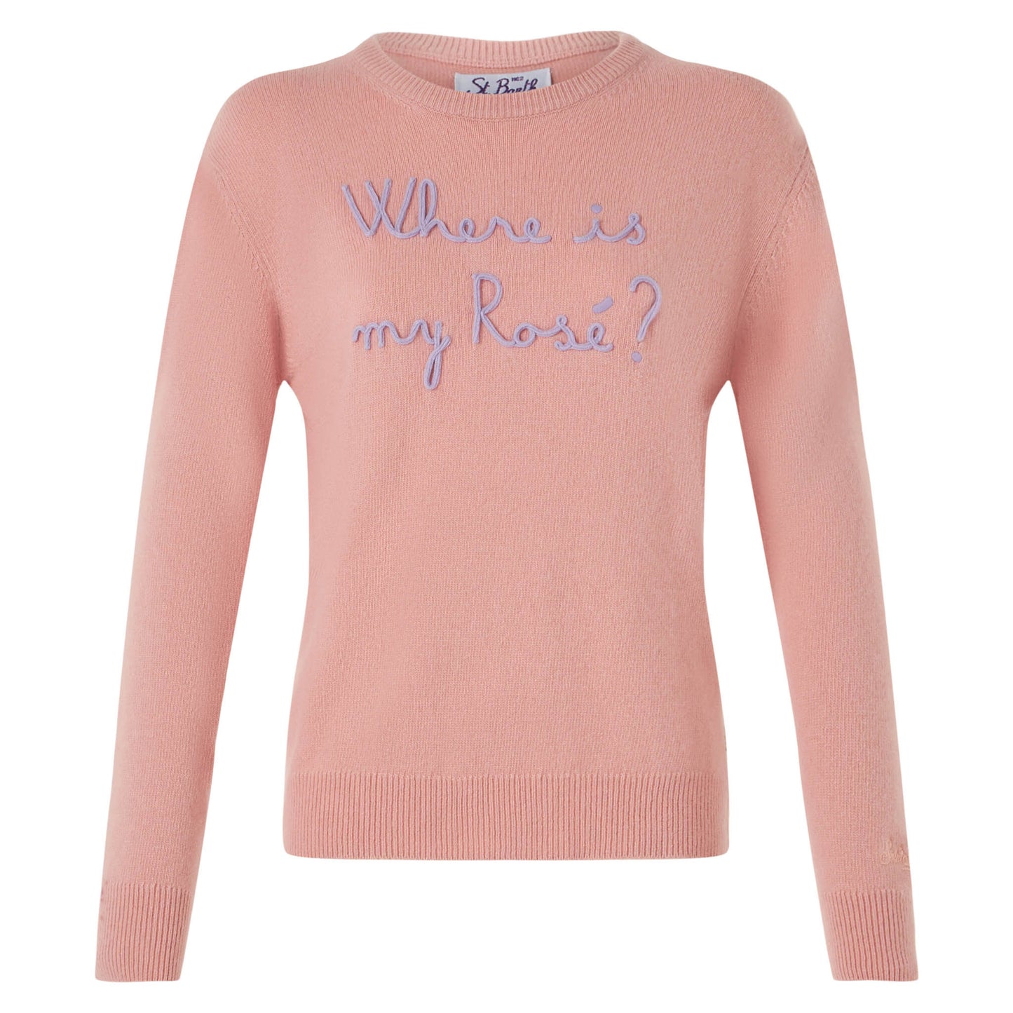 Woman sweater with Where is my Rosé? embroidery - MC2 Saint Barth