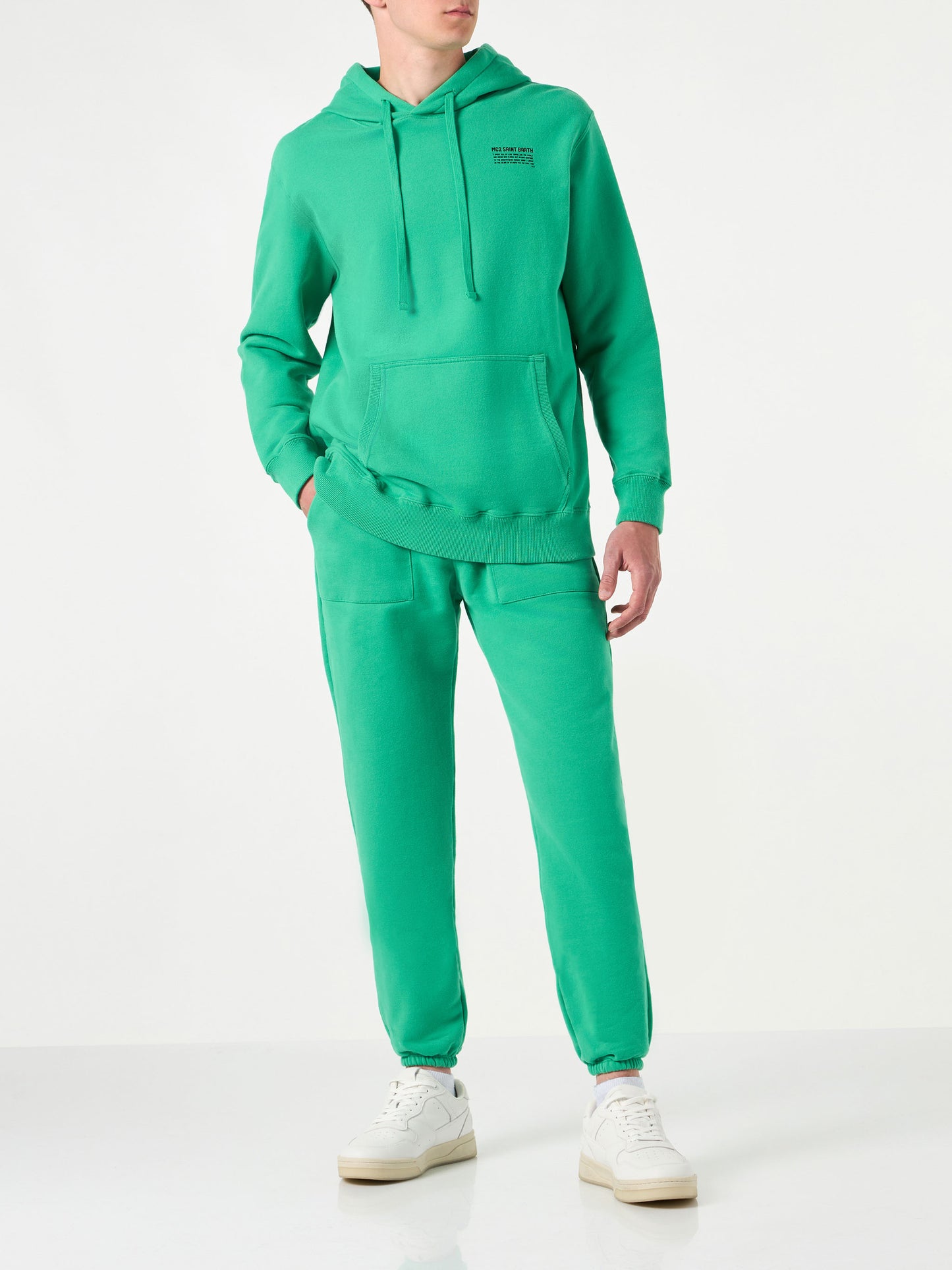 Grass green hoodie | Pantone® Special Edition - MC2 Saint Barth