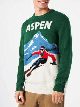 Man sweater Aspen vintage postcard print - MC2 Saint Barth