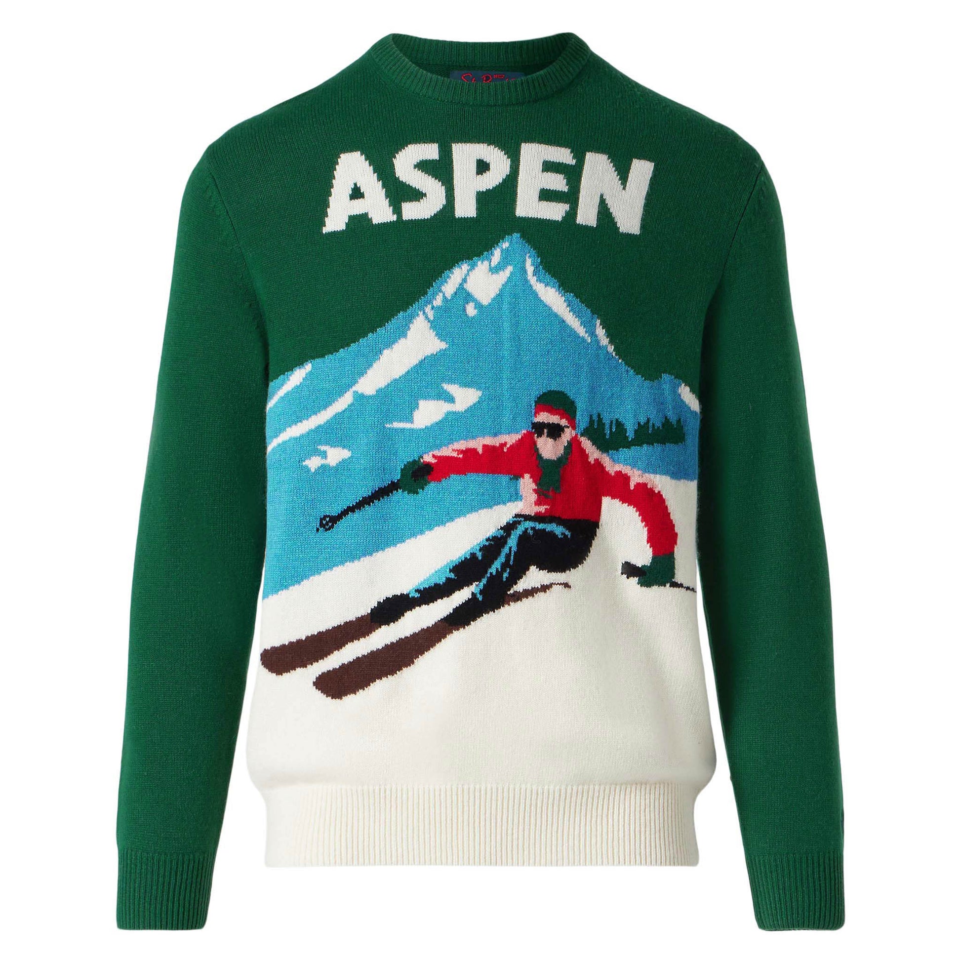 Man sweater Aspen vintage postcard print - MC2 Saint Barth