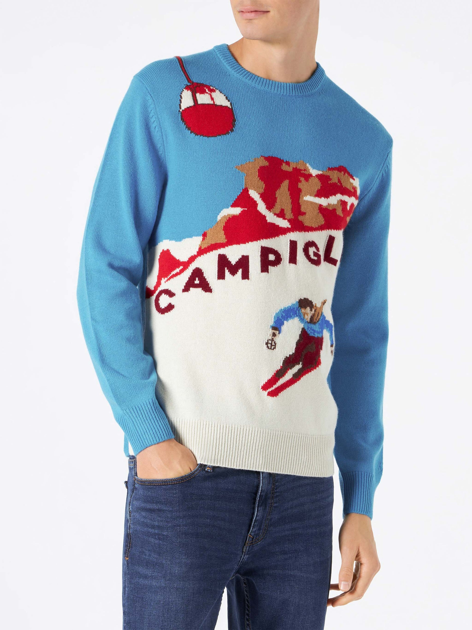 Man sweater with Campiglio postcard - MC2 Saint Barth