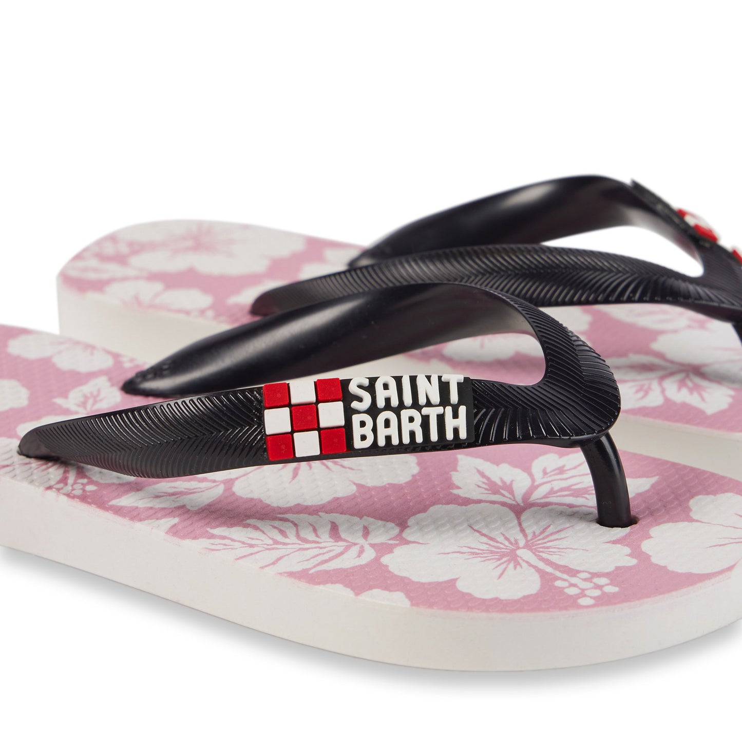 Girl Flip Flops with hawaian ibiscus print