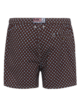 Comfort Light swim shorts with tie print - MC2 Saint Barth