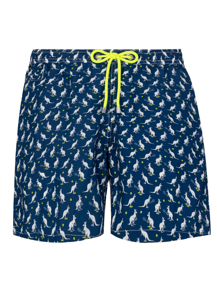 Lightweight fabric swim shorts Lighting with Australian print | AUSTRALIAN BRAND SPECIAL EDITION - MC2 Saint Barth