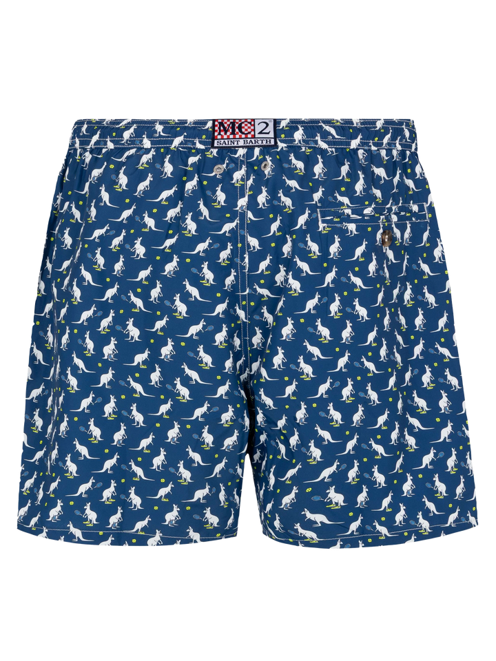 Lightweight fabric swim shorts Lighting with Australian print | AUSTRALIAN BRAND SPECIAL EDITION - MC2 Saint Barth