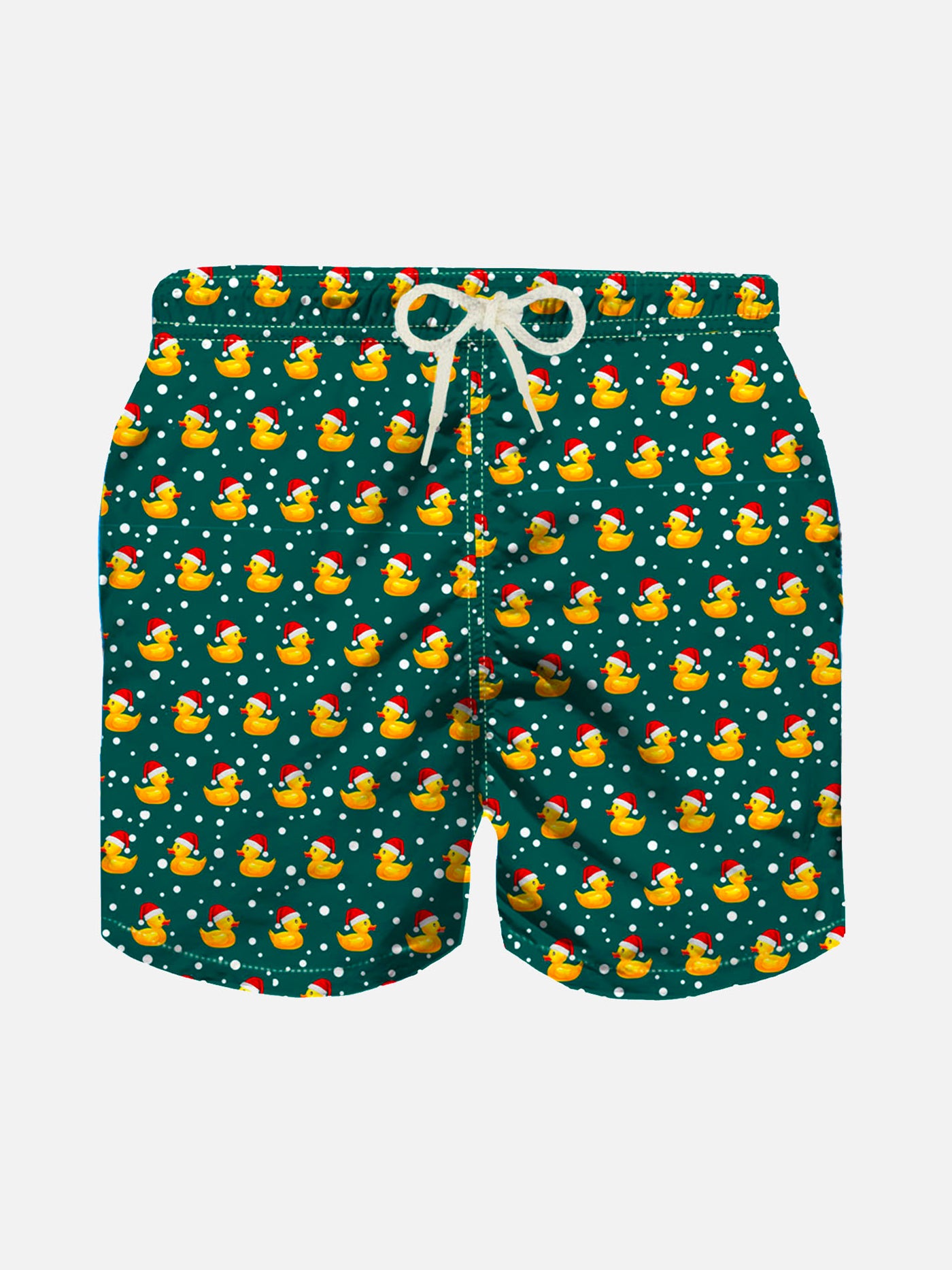 Boy light fabric swim shorts with Christmas ducky print - MC2 Saint Barth