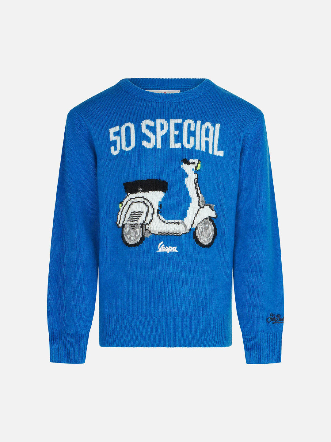 Boy crewneck sweater with Vespa print | VESPA® SPECIAL EDITION - MC2 Saint Barth