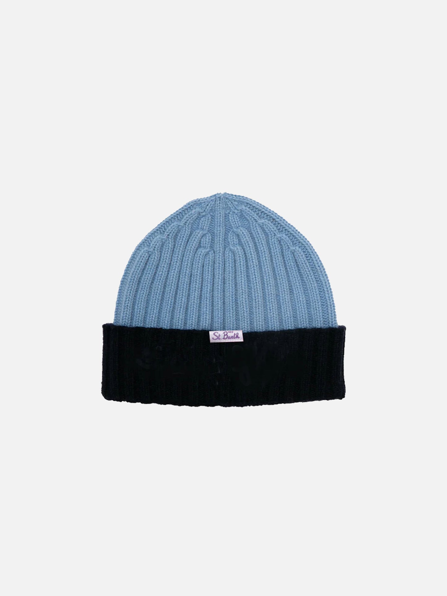 Blended cashmere hat with Off Piste embroidery - MC2 Saint Barth