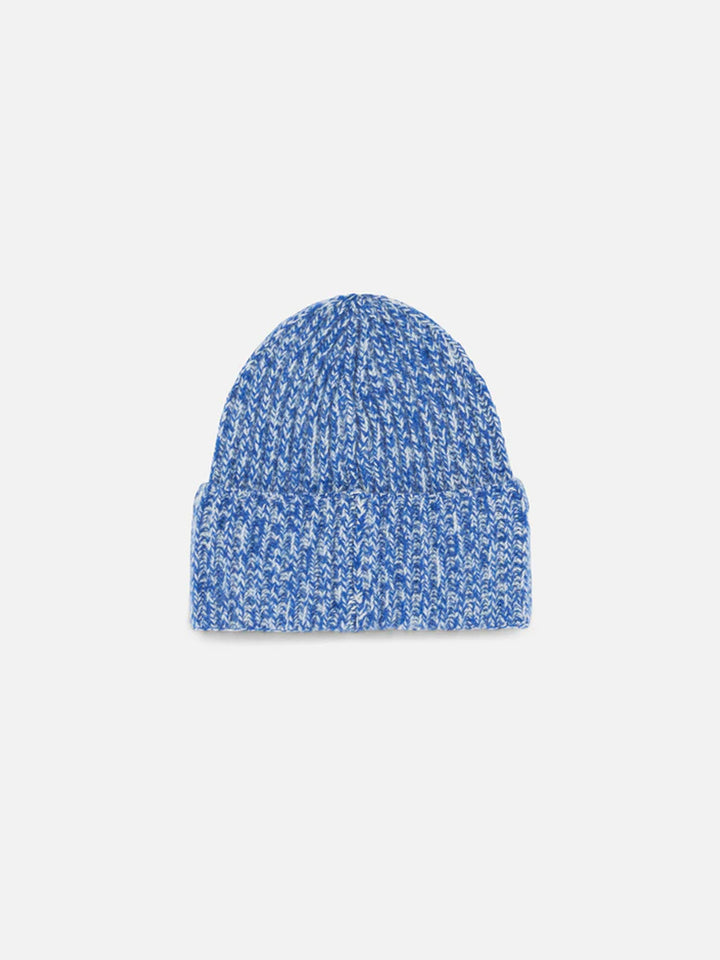 Kid white and bluette mouliné beanie with Saint Barth embroidery - MC2 Saint Barth