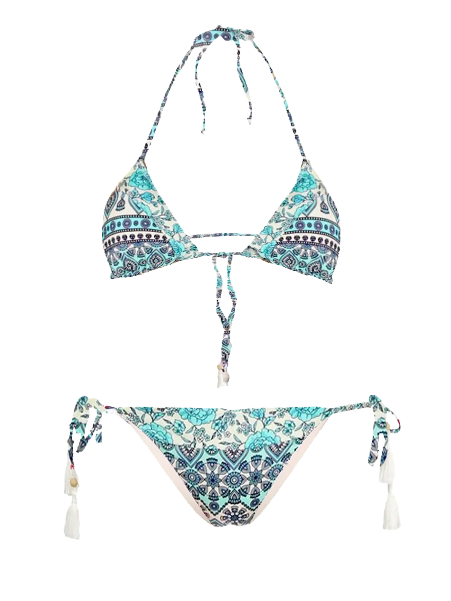 Gipsy print triangle bikini - MC2 Saint Barth