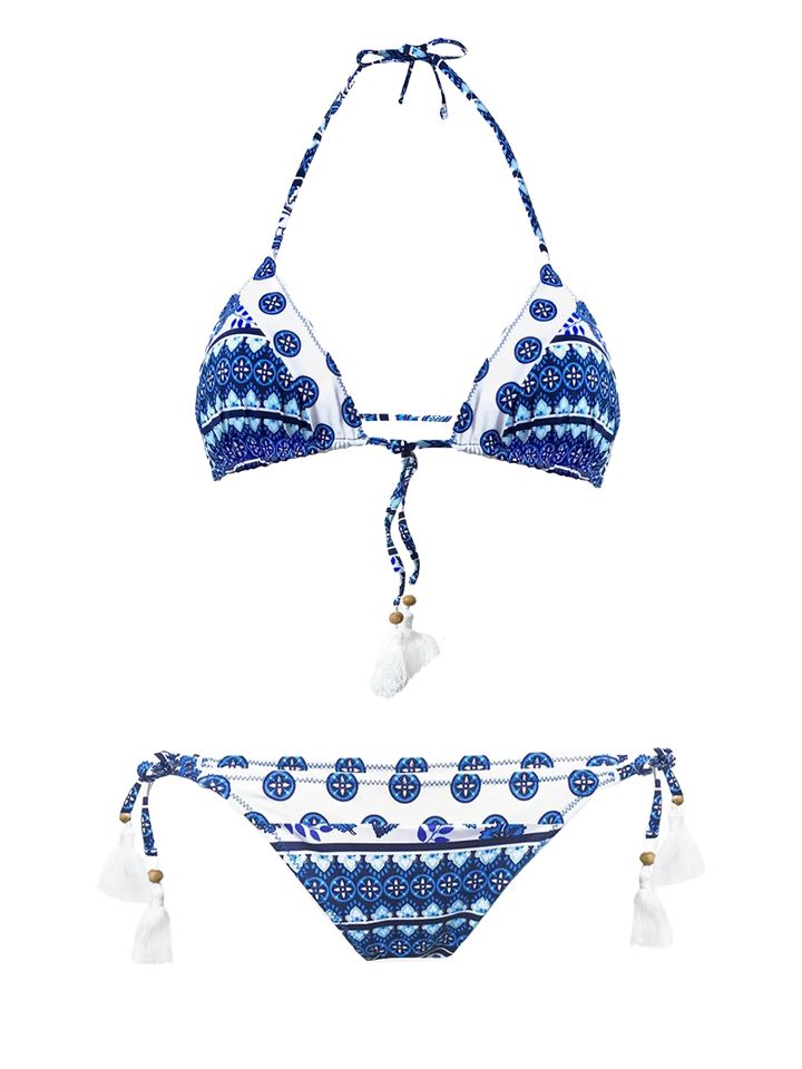 Gipsy print triangle bikini - MC2 Saint Barth